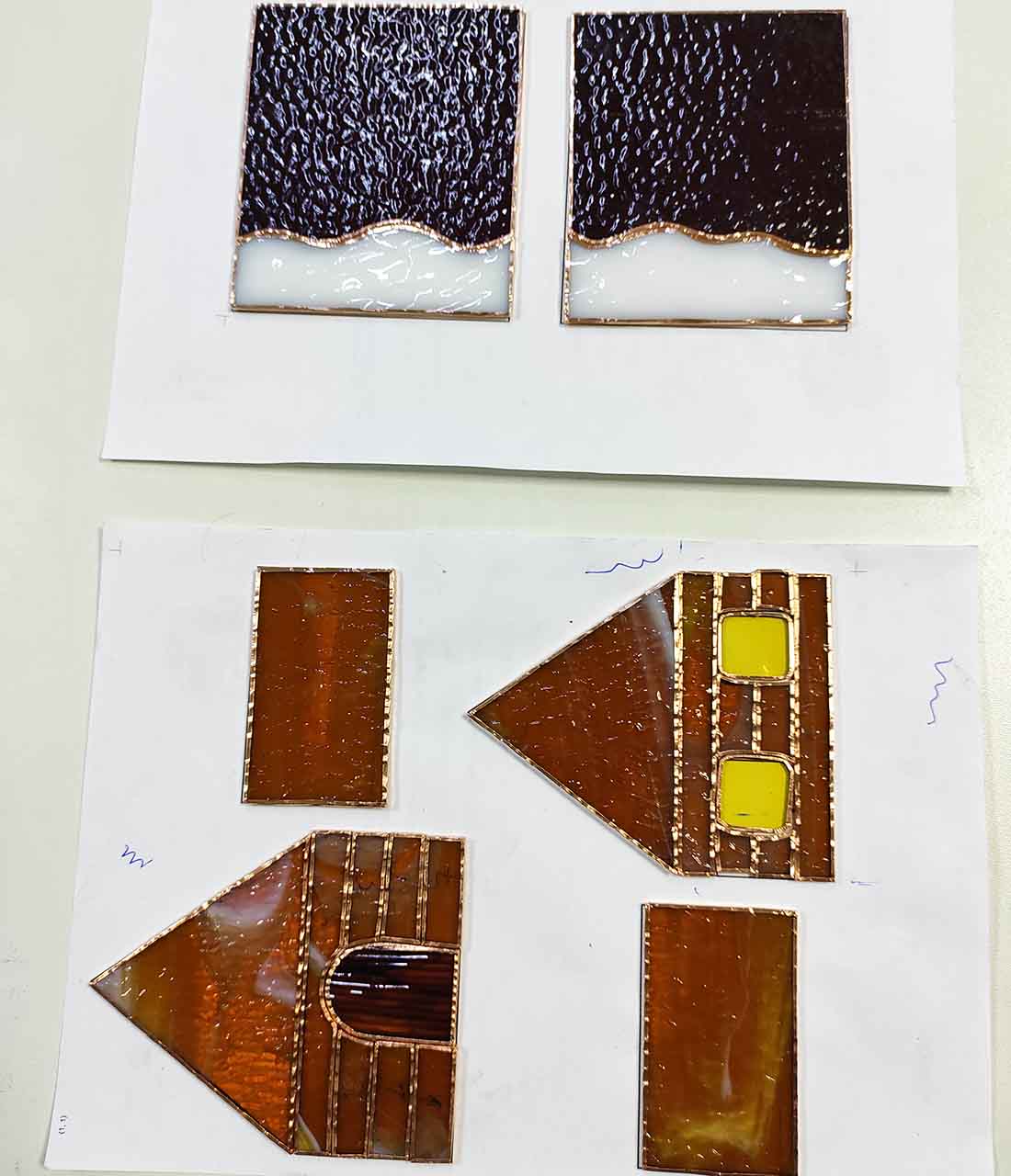 Full size view of foiling process