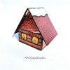 3d stained glass pattern Christmas House