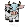 Stained Glass Cow Pattern