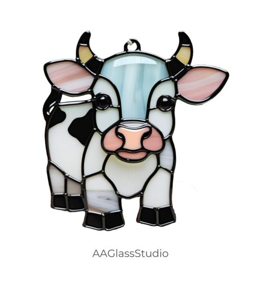 Stained Glass Cow Pattern