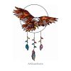 Stained Glass Eagle Pattern Dream Catcher - window decor