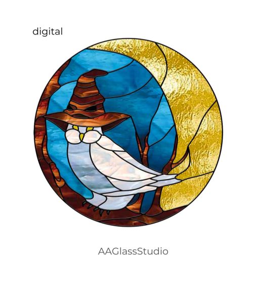 Stained Glass Owl Pattern