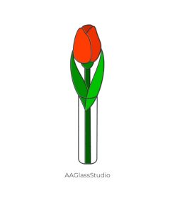 Stained Glass Tulip: Easy DIY Garden Art for Beginners - window decor