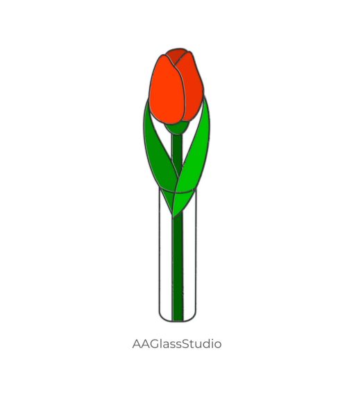 Stained Glass Tulip: Easy DIY Garden Art for Beginners