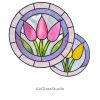 Simple Stained Glass Tulips Pattern: Ideal for Beginners - window decor