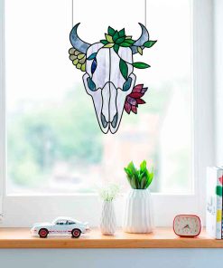 Cow's Skull Window Hangings - window decor