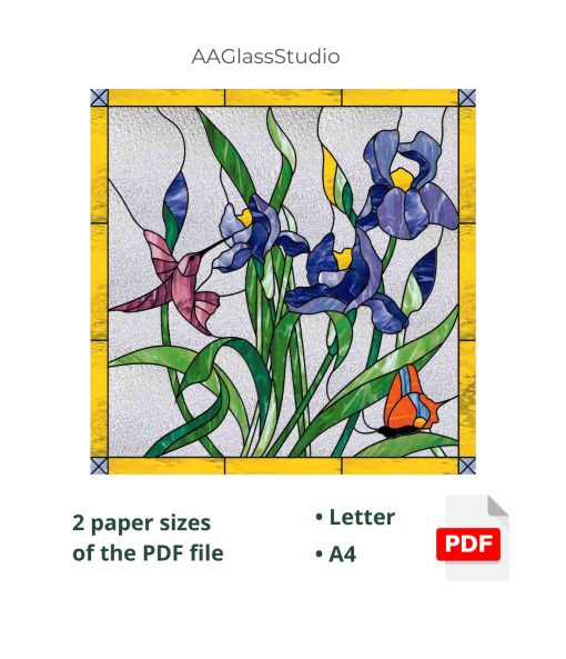 2 hummingbird pdf pattern iris