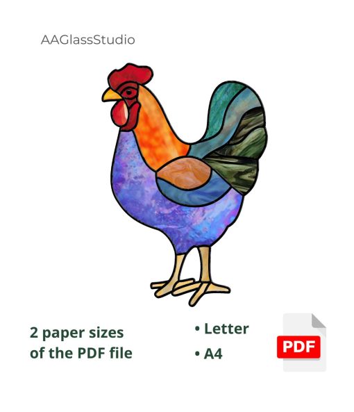 2 printable pdf chicken pattern 3