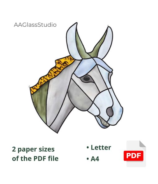 2 printable pdf donkey pattern