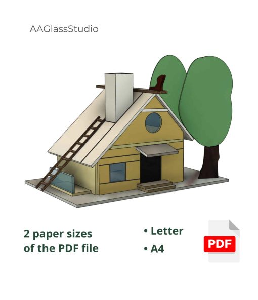 3 3d house pdf pattern 05