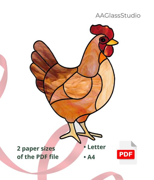 3 printable pdf chicken pattern 01