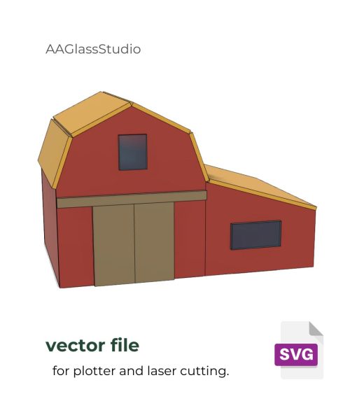 3d barn pattern svg