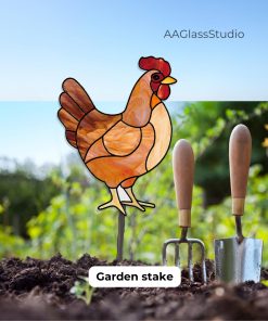 4 garden stake chicken pattern 03