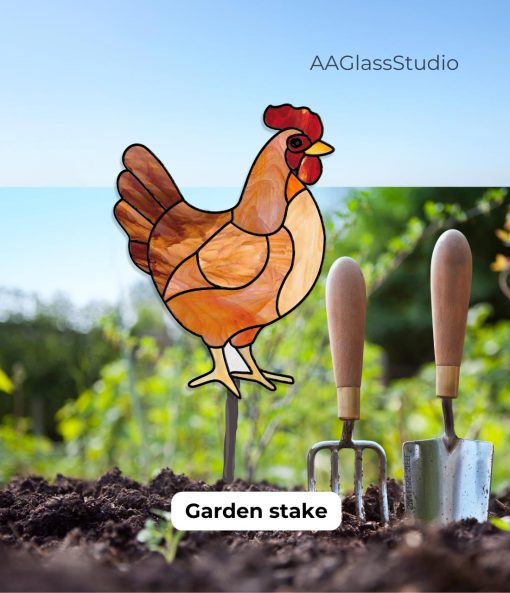 4 garden stake chicken pattern 03