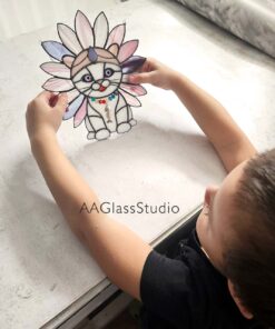 stained glass gift cat: Gift for children