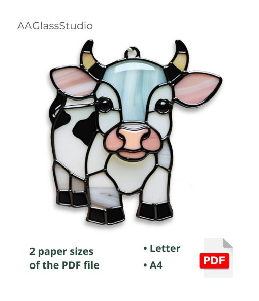 Cute Baby Cow - window decor