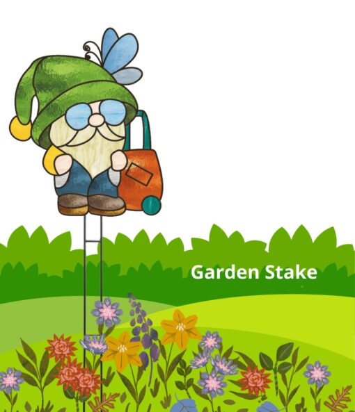 gnome garden stake 10