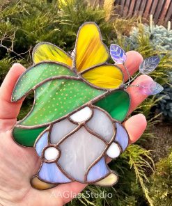 Suncatcher made by Gnome Stained Glass Patterns