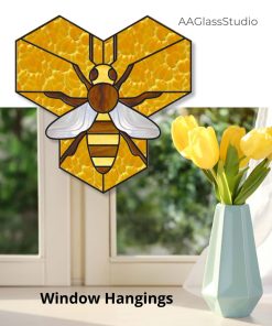 honey bee window hangings