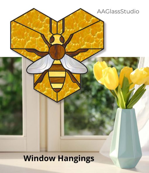 honey bee window hangings