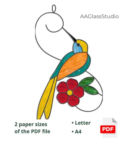 hummingbird pdf pattern chamomile 7