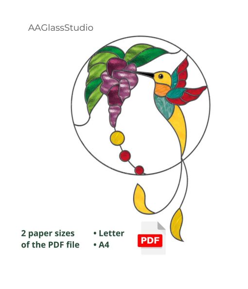 hummingbird pdf pattern wisteria