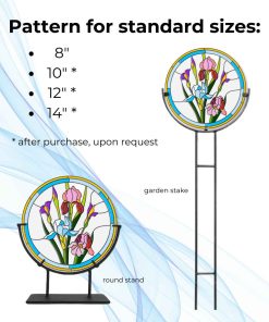 iris round stand and garden stand