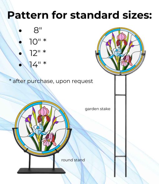 iris round stand and garden stand