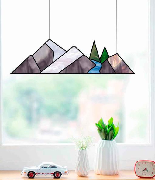 mountain pdf pattern window hangings 8