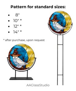 owl suncatcher garden stake 3