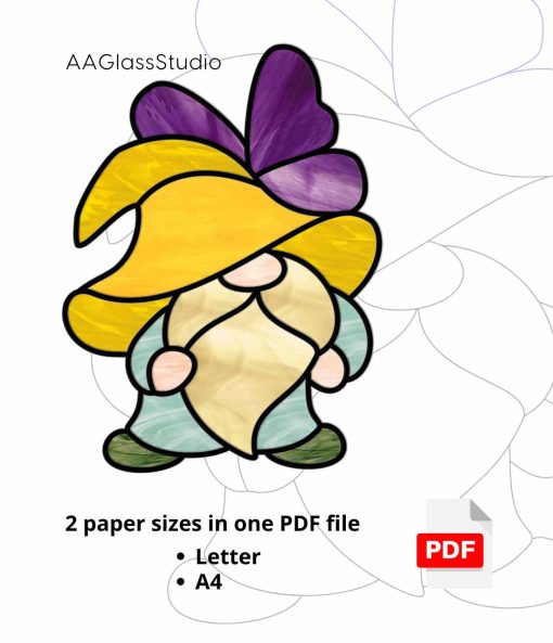 printable pdf gnome pattern 11k