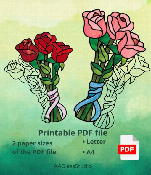 rose printable pdf 3