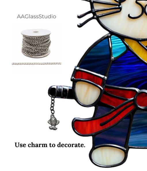 sharm decor for samurai cat suncatcher