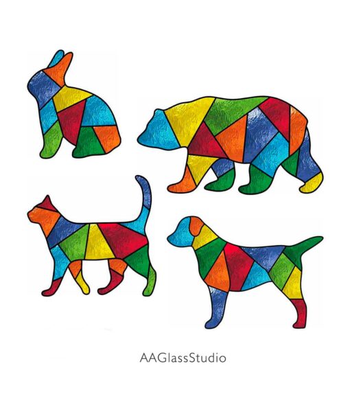 Easy Animal Stained Glass Patterns Mix Color