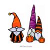 Gnome Stained Glass Patterns Glass Décor Set Of 2 - window decor