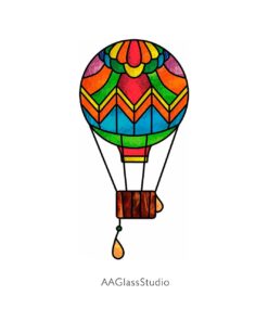 Hot Air Balloon Stained Glass Pattern