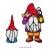 Adorable Gnome Stained Glass Patterns: DIY Magic - window decor