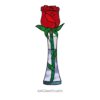 Enchanting Rose Stained Glass: Perfect Gift for Mom - window decor