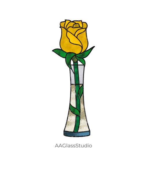 2 stained glass rose pattern 4