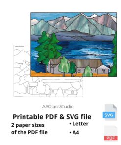 3 mountain scene printable pdf 2