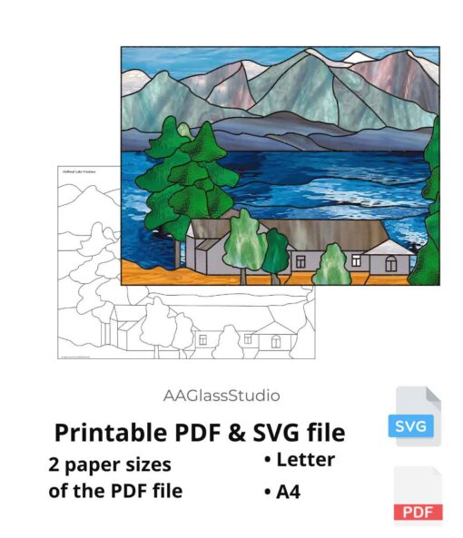 3 mountain scene printable pdf 2