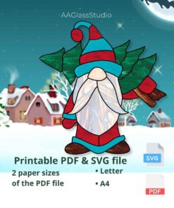 Santa Gnome Printable PDF Pattern