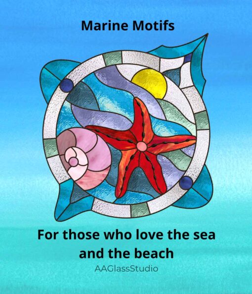 Stained Glass Beach Patterns: Marine Motifs