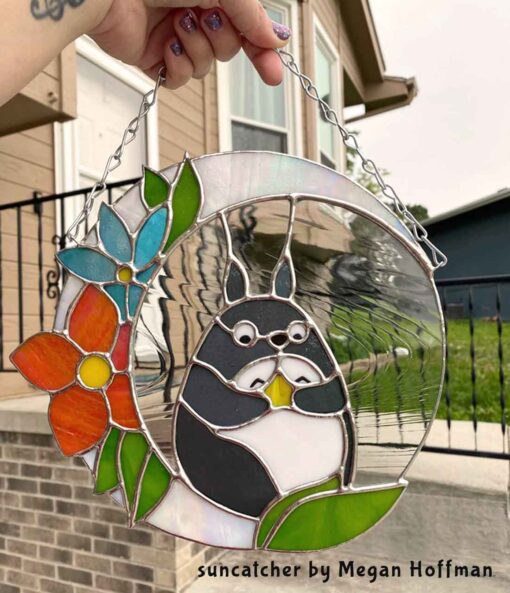 totoro suncatcher by Megan Hoffman