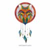 Stained Glass Fox Pattern Dream Catcher - window decor