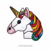 Unicorn Stained Glass Pattern: Magical Window Hangings - window decor