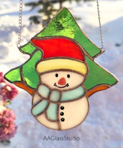 snowman suncatcher: Christmas Gift for children