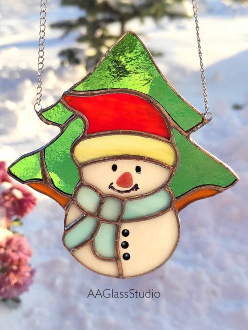 snowman suncatcher: Christmas Gift for children