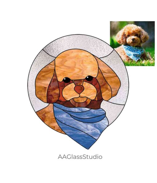 stained glass dog pattern: For dog lovers