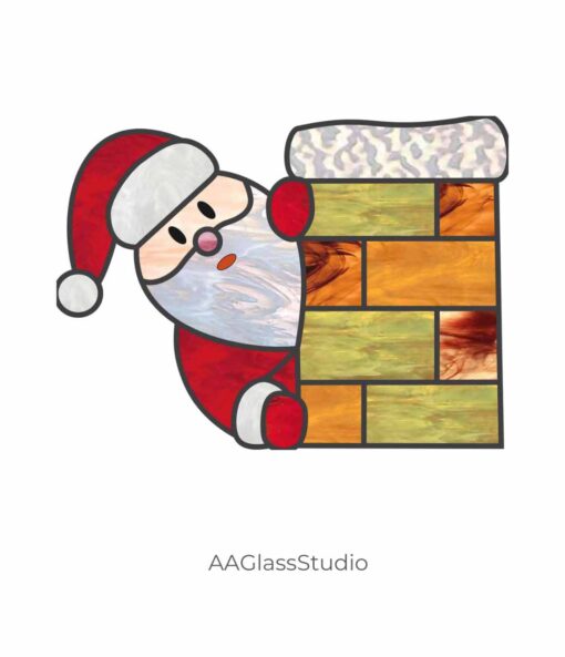 stained glass santa patterns santa: Pattern for beginners